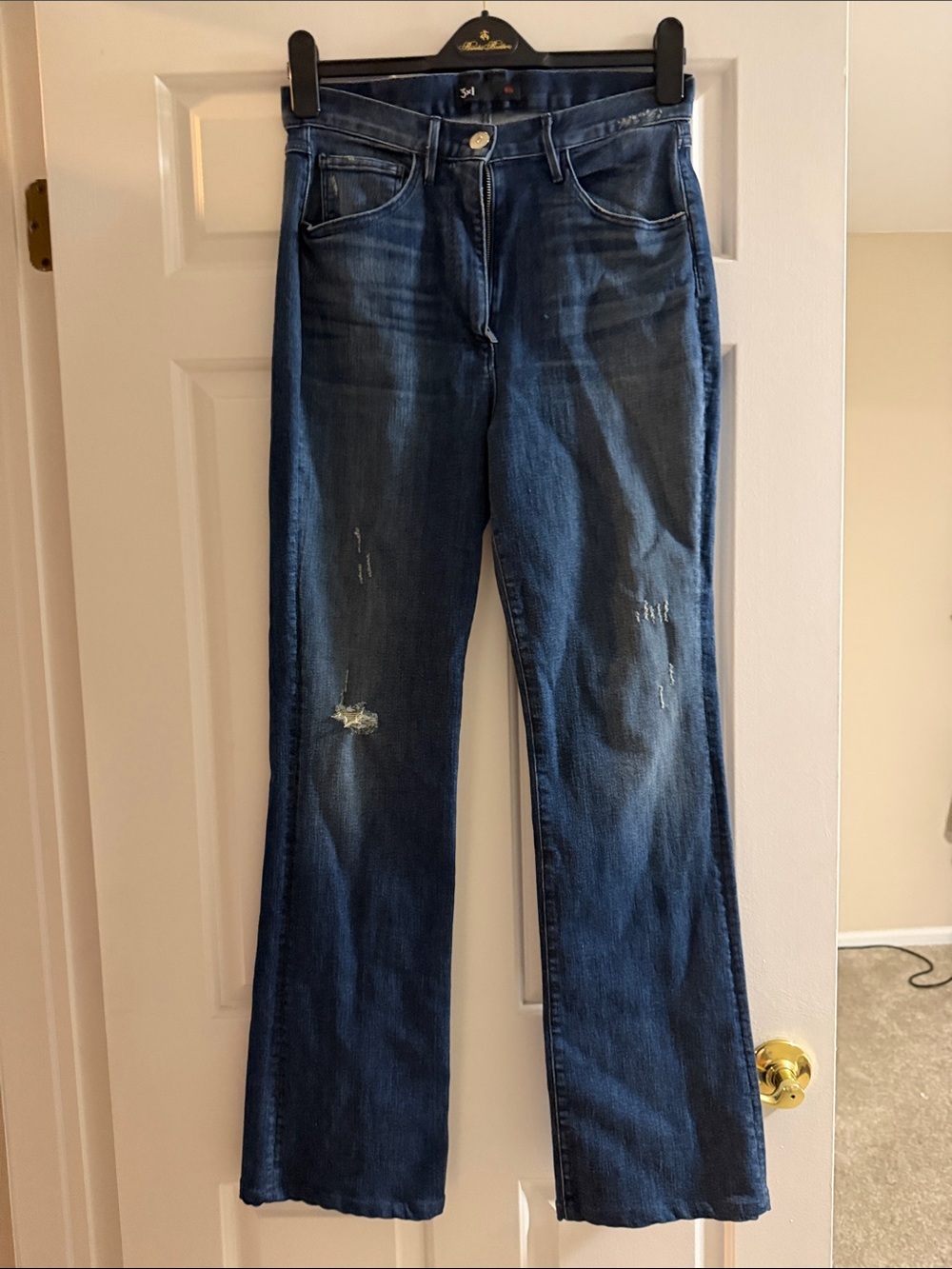 3x1 Bootcut Jeans in Dark Blue Denim